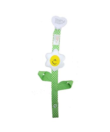 Zigozago - Pacifier chain with a plush flower