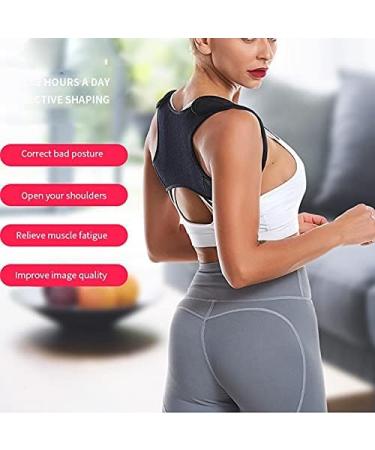 ZUIAI Posture Corrector Adjustable Back Support Belt Spine Back Shoulder Brace Support Belts Adult Invisible Hunchback Belts(A Black L) Large A Black - Buy Online on GoSupps.com