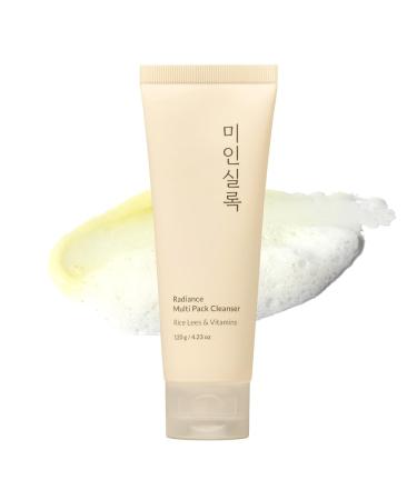 Elishacoy | MIIN SILOK Radiance Multi Pack Cleanser 2-in-1 Cleanser & Wash-Off Mask Gentle Exfoliating Facial Cleanser with Rice Lees & Vitamins Brightening & Hydrating 120g (4.23 oz)