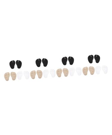 GLEAVI 12 Pairs Forefoot Pad Pinch Stickers Clip Silicone Heel Protectors Pantumblas De Mujer Sandal Cushions Heated Hair Rollers Thong Sandals Cushions Gel Pattern Insole