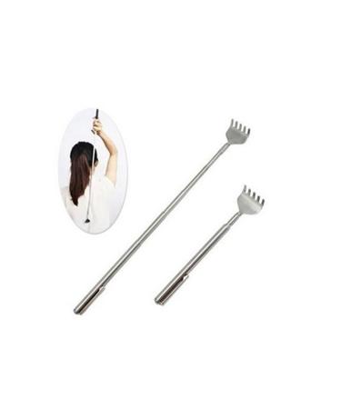 Fomiyes 2st back scratch made of stainless steel Recoverable tickling back scratches stainless steel inoxlm pregnancy telescopic back scratcher