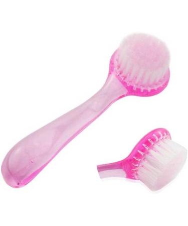 Manual Facial Cleansing Brushes Facial Brush Manual Face Cleansing Brush Superfine Synthetic Hair Brush Handheld Silicon Brush Pink - Buy Online on GoSupps.com