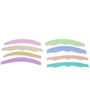 8pcs Professional Eyelash Perming Pads Silicone Eyelashes Curler Rods Lashes Lift Shield Tool Eyelash Perm Lift Silicone Rods