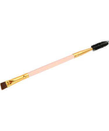 Verdant Touch Eyelash Brush Double Ended Eyebrow Eyelash Brush Angled Brow Makeup Cosmetic BrushPink - Buy Online on GoSupps.com