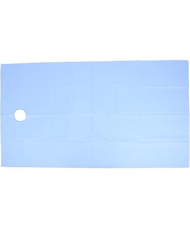 Verdant Touch Waterproof Bed Sheet - Skin-Friendly Beauty Salon & Spa Cover with Facial Atemhole - Breathable Blue Massage Bed Sheet - Buy Online on GoSupps.com
