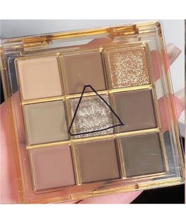 PICKX 9 Colors Glitter Eyeshadow Makeup Palette Matte High Pigmented Colorful Creamy Texture Eye Shadow Powder Natural Waterproof Long Lasting Eyeshadow Powder Cosmetics (pink grey) - Buy Online on GoSupps.com