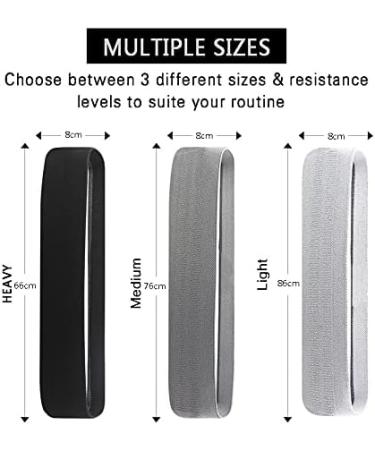 Premium Non-Slip Booty Bands for Legs & Butt - Fabric Resistance Bands for Women/Men - Ideal for Hips, Strength Training & Yoga - Buy Online on GoSupps.com