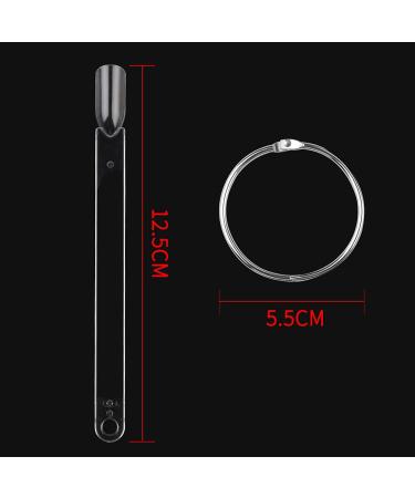 Pack of 100 Transparent Color Charts for Fingernails - Perfect Display for Artificial Nails & Color Cards - Buy Online on GoSupps.com