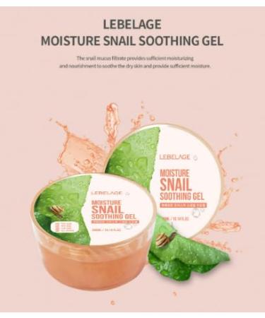 LEBELAGE Snail Soothing Gel 10.14 fl oz | Lightweight Moisture Gel with Snail Filtrate | Fast-Absorbing Face & Body Gel for Daily Skincare Routine - Buy Online on GoSupps.com