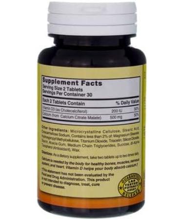 Nature s Blend Calcium Citrate With D 500Mg Tablets 60 Ct (6 Pack) - Buy Online on GoSupps.com