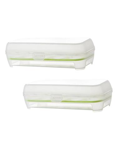 RORPOIR 2pcs 10 Eggs Storage Rack Empty Egg Cartons Fresh Egg Tray Camping Multifunction Egg Rack re-usable Green 24.5*10.5*7cm