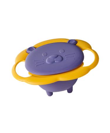 Kids Rotating Spill-Proof Bowl - 360 Baby Gyro Bowl for Toddlers | Purple Tableware - Buy Online on GoSupps.com