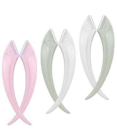 Frcolor 6st meniscus anti-scratch-eye brew trimmer 6-pcs dermaplaning tools for eyebrow care hair edge brush dermaplane razing wearable Miss ABS eyebrow species