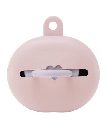 HEVEA Pacifier Keeper case Made of 100% Natural Rubber in a Pratical Design That Safely attaches to Buggies and Bags Alike. The case Will Keep The Pacifier Clean and Safe to use (Powder Pink)