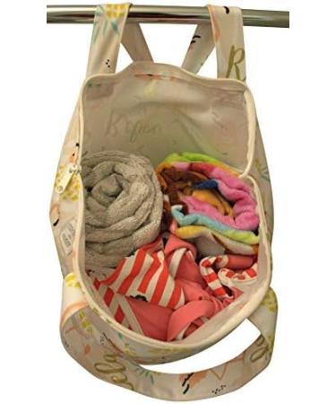 MOM & BAB Wet Bags 13.5 "Wide X 19"High| Water-Resistant |Odour Proof| Washable & Reusable | for: Cloth Diapers Daycare Wipes Towels Soiled Scrubs/Clothing Swimsuits (White & Green) "Relax" & Turquoise - Buy Online on GoSupps.com