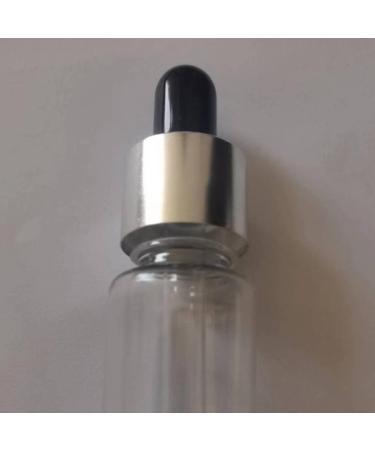 5Pcs Transparent Dropper Bottle 50ML Plastic Eye Dropper Bottles for Essential Oil Pipette Refillable - with Measured Pipette Funnel and Labels (Black + Silver Cap) 50ml Black + Silver Cap - Buy Online on GoSupps.com