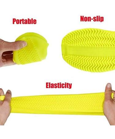 Waterproof Silicone Shoe Cover Unisex Rain Boots Overshoes - Medium Black - Buy Online on GoSupps.com
