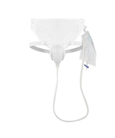 Condom catheter silicone urine collector adult male man woman older portable urine bag with urine atheter bag condume female external catheter self -catheter hoses (Elderly men)