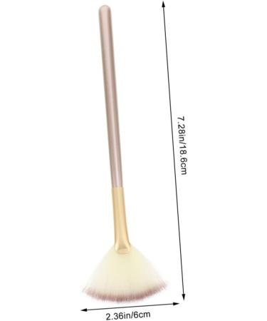 FRCOLOR 5 Sets Makeup Brush Facial Fan Makeup Brush Makeup Blush Setting Powder Applicator Facial Tool Makeup Fan Woman Make up Corrugated Silk Nylon Wool - Buy Online on GoSupps.com