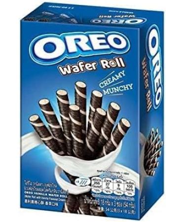 Oreo Cream Filled Wafer Roll Variety Pack | Chocolate (1 x 54g) and Vanilla (1 x 54g) | (Pack of 2) - Buy Online on GoSupps.com