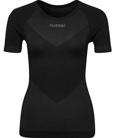 hummel Women's First Multisport T-Shirt - Breathable Lightweight Quick-Drying Seamless - Size ML - Black - International Shipping Available - Buy Online on GoSupps.com