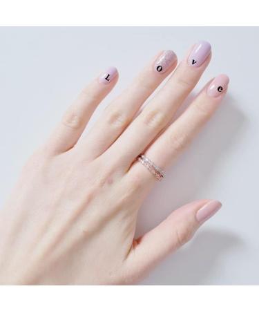 3D Laser Holographic Letter Nail Stickers - 6 Sheets | Gold Nail Decals for Nail Art DIY | Designer Nail Accessories - Nail Decals - Buy Online on GoSupps.com