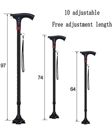 Canes Walking Stick Elderly Smart Lightweight Non Slip Multi Function Telescopic Aluminum Alloy Illuminated Handcuffs Exchange Singlefoot Practical - Buy Online on GoSupps.com