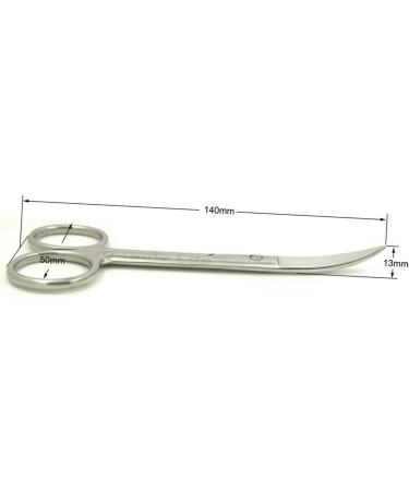 Curved Stainless Scissors for Makeup & Eyebrow Precision | International Shipping Available - Buy Online on GoSupps.com