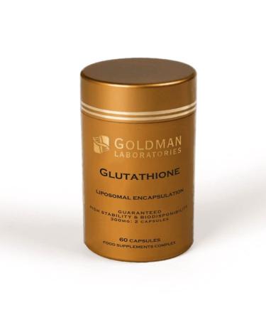 Liposomal Glutathione, Goldman Laboratories - Maximum Bioavailability 2 Capsules 300 mg - Glutathione Antioxidant Capsule - Free Radicals - 100% Vegan and Vegetarian - Slow Release