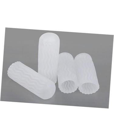 Healeved 5 Pairs Thumb Protector Silicone Gel Toe Cushion - Transparent Hammer Toe Sleeve for Toe Protection and Comfort - Buy Online on GoSupps.com