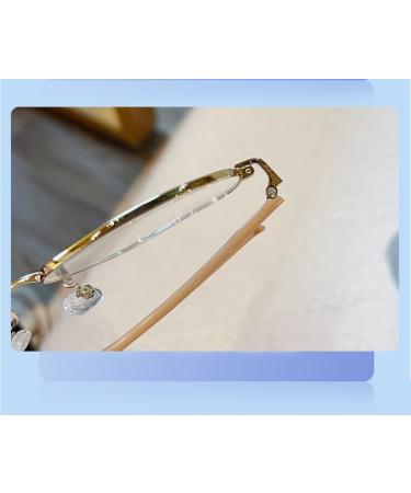 Fuqinqingoz Oversized Square Blue Light Blocking Reading Glasses - C5 +100 Size Clear View Flat Light Mirror - Buy Online on GoSupps.com