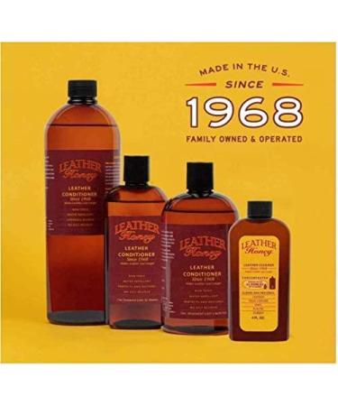Leather Honey Leather Cleaner - Best for Vinyl, Apparel, Furniture, Auto Interior & More - 8oz - Buy Online on GoSupps.com