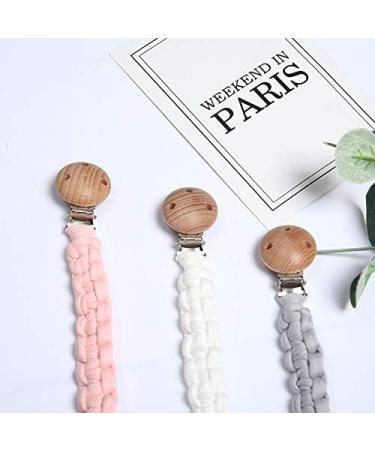 3PC Baby Pacifier Chain Set | Cotton Nipple Strap for Newborn Girls | Sucker Pacifier Bands - International Shipping Available - Buy Online on GoSupps.com