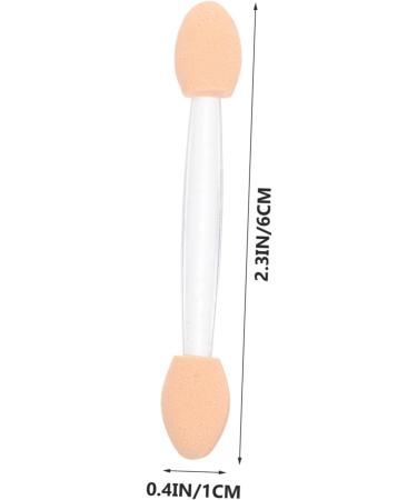 Hemoton 50pcs Double Ended Eyeshadow Brush Eyeshadow Two Heads Eyeshadow Sticks Plastic - Buy Online on GoSupps.com