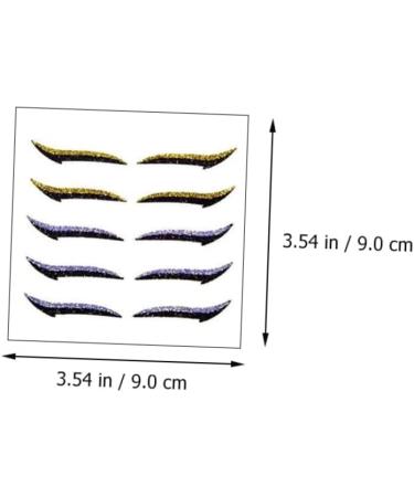 Healeved 6pcs Eyeliner Lash Tape Self- Adhesive Double Eyelid Makeup Supplies Double Eyelid Tapes Plastic 1 count (Pack of 1) Assorted Color - Buy Online on GoSupps.com