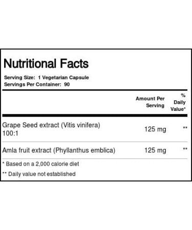 Paradise Herbs ActiVin Grape Seed Extract & Amla - 90 Veg Capsules for Antioxidant Support - Buy Online on GoSupps.com