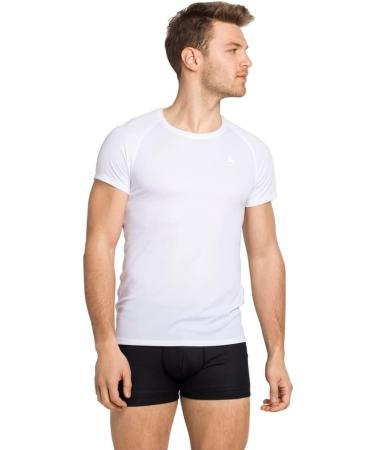 Odlo Men's Active F-Dry Light Eco Functional Underwear Shirt - Short Sleeve L White | International Shipping Available - Buy Online on GoSupps.com