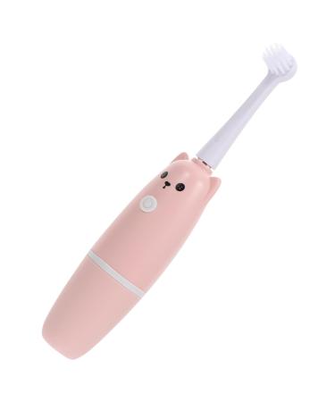 1pc Electric Toothbrush Electric Cleaning Brush Tooth Cleaner Household Toothbrush Toothbrushes for Children Tooth Brush for Kids Travel Pink Car Cleasing Milk
