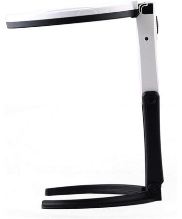 Folding Glass 2X 5X HD Lens Desktop Handheld Illumination Magnifier with 10 Led Lamp Rechargeable for Old Man Reading Repair Identification Tool Good Times - Buy Online on GoSupps.com