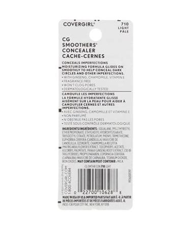 CoverGirl Smoothers Concealer Light 710 0.14 oz - Pack of 5 | Long-lasting Coverage - Buy Online on GoSupps.com