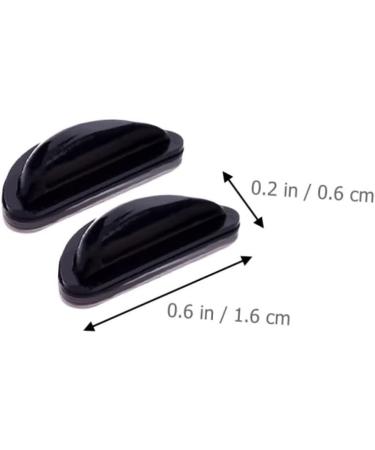 Gleavi 30 Pairs D-Shaped Anti-Slip Self-Adhesive Glasses Nose Pads - Cushions & Plate Pebbles Black (1.5x0.6cm 3pcs) - Perfect for Comfort & Fit - Buy Online on GoSupps.com