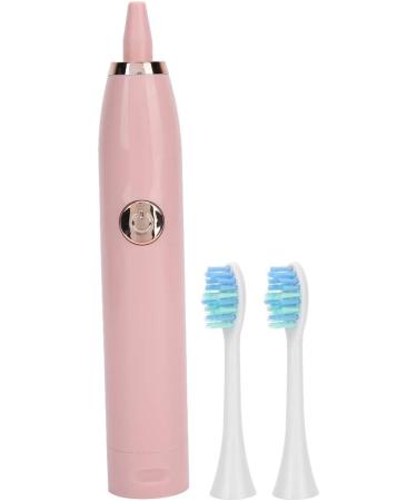 Pink Waterproof Electric Toothbrush - Vibrating Soft Bristles Automatic Cleaning Interchangeable Heads for Adults - Buy Online on GoSupps.com