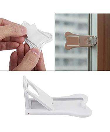 Iwobi Child Lock Cabinet - 4-Pack Baby Safety Sliding Door Lock No Drilling Ideal for Refrigerators & Windows - White - Buy Online on GoSupps.com