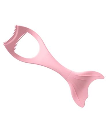 POPETPOP Outil Maquillage Eye-liner En Silicone Multifonction Taille Standard Pour Femmes Aides Fards Paupi res Et Cils Usage Quotidien Rose 15X5.7CM rose