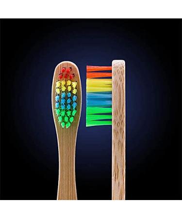 Eco-Friendly HDP Kids Bamboo Toothbrush Pack of 8 - Bonus Colors | Sustainable Kids Oral Care - Buy Online on GoSupps.com