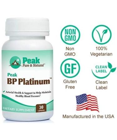 Peak BP Platinum Blood Pressure Supplement with MegaNatural-BP Grape Seed - 30 Capsules - Buy Online on GoSupps.com