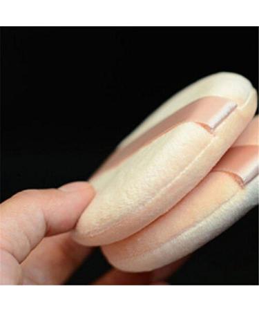 5Pcs Round Velour Loose Powder Puffs With Ribbon 8Cm / 3.15" Soft Sponge Face Facial Makeup Cosmetic Loose Powder Puff Foundation Beauty Tool (Beige) - Buy Online on GoSupps.com