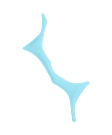 minkissy brow template eyebrow makeup tools eyebrow shaping template silicone makeup stencil brow makeup supplies eye brow stencil eye brow shapers for women third gear Silica gel blindfold 17.3x5.9cm Blue