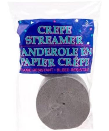 Gray Crepe Paper Streamers - 2 Rolls, 145 Feet - Made in USA - Buy Online on GoSupps.com