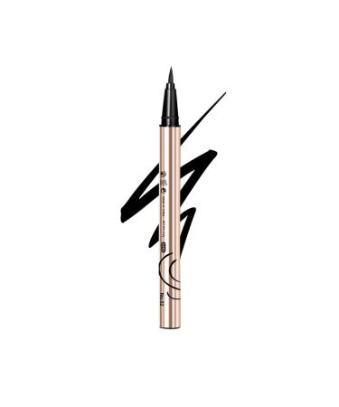 MENOW Long Lasting Waterproof Liquid Eyeliner Pencil  Soft Brush Tip with Quick Dry Formula  Sweat Resistant and Smudge Proof Private Label Straight Liner Pen  Black